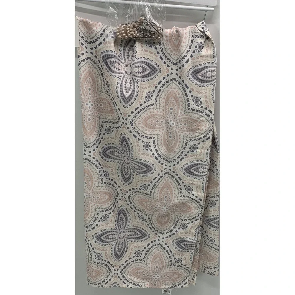 Better Home And Garden Shower Curtain & Hook Set Pink Gray